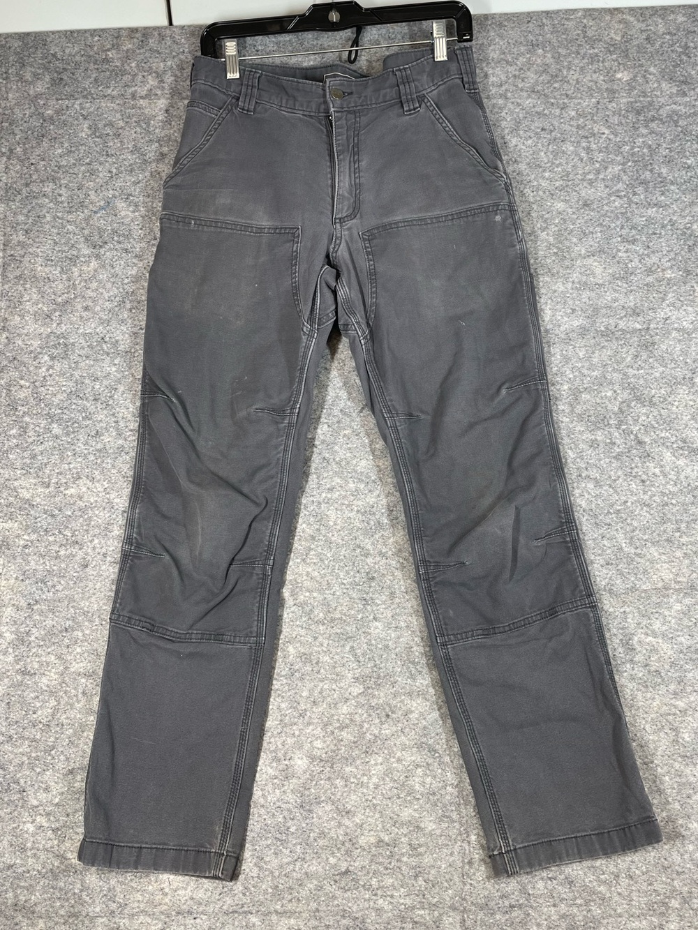 Carhartt Rugged Flex Utility Work Pants Grey 30x32 Relaxed Fit Carpenter Thrash